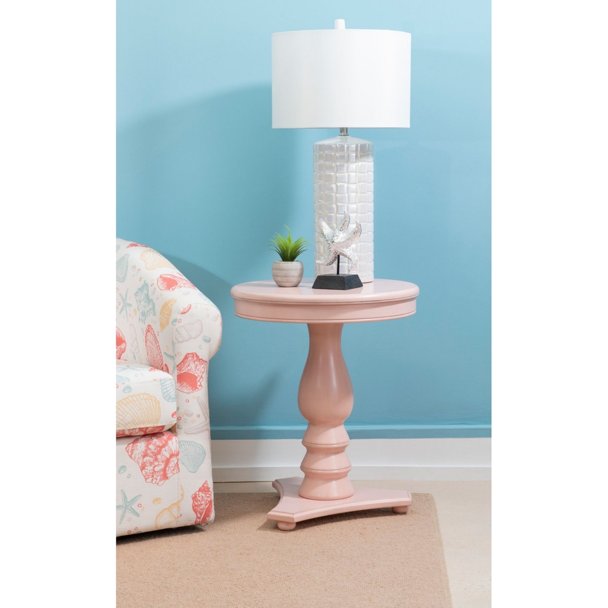 Picture of Hannon Pink Side Table