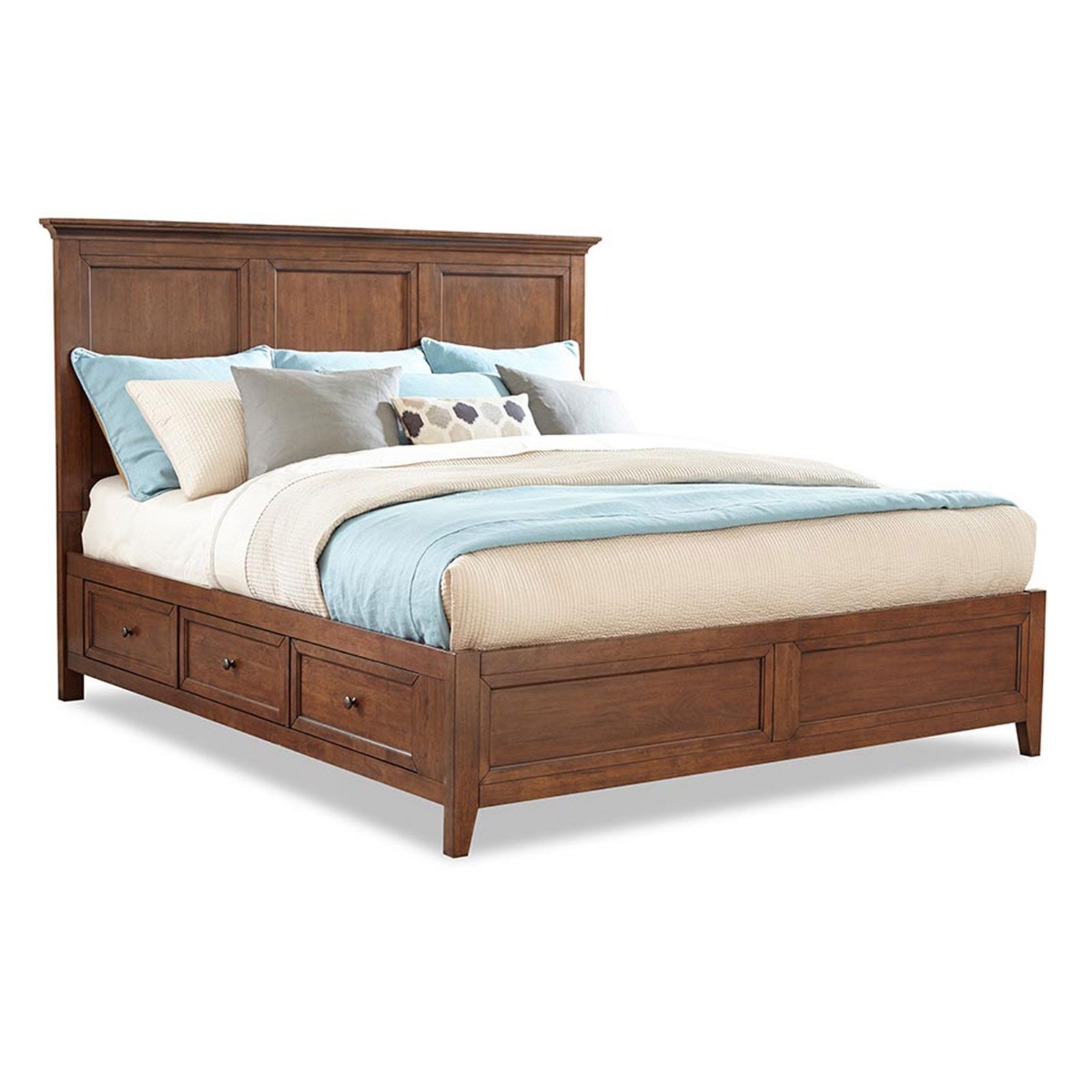 Picture of Tuscan Finish Queen Storage Bed 