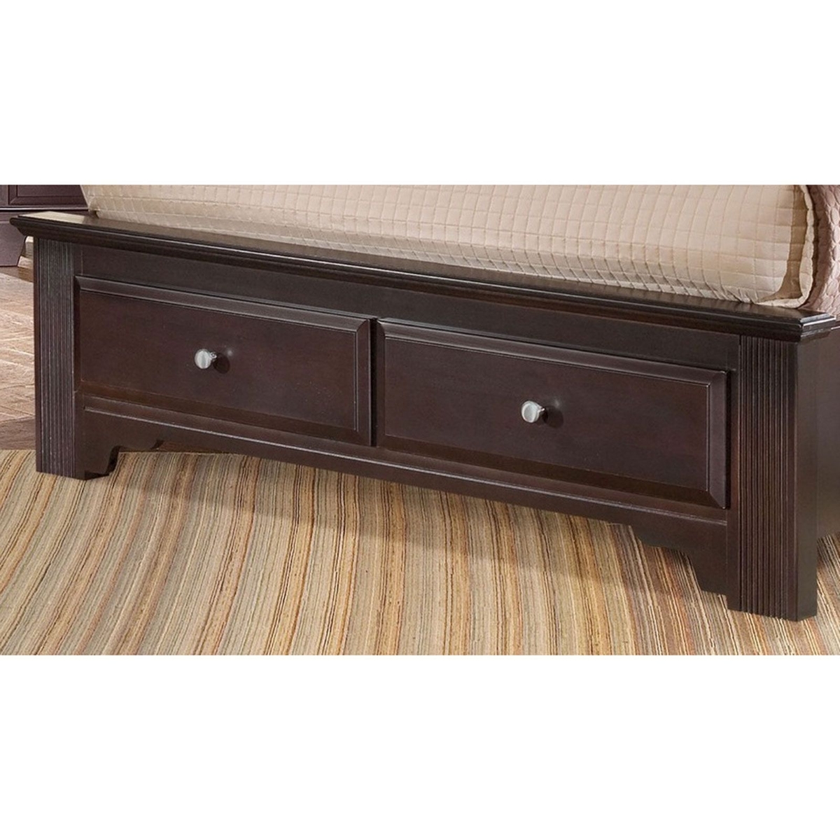 Picture of Merlot Finish Queen Storage Bed