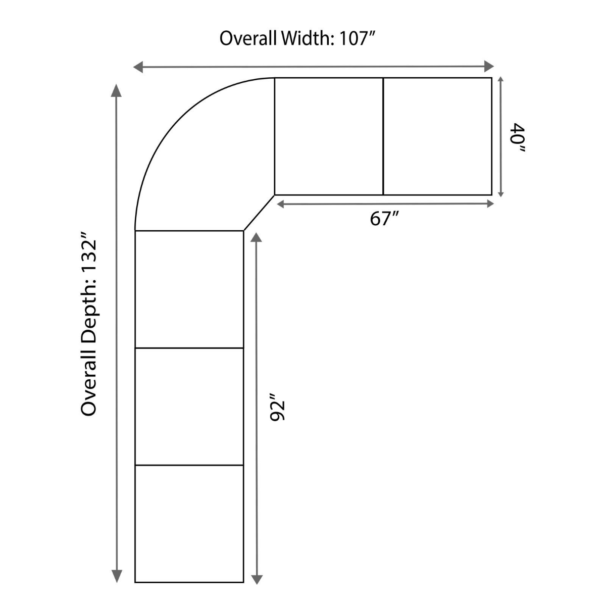 Picture of Dorsten 3-Piece Sectional