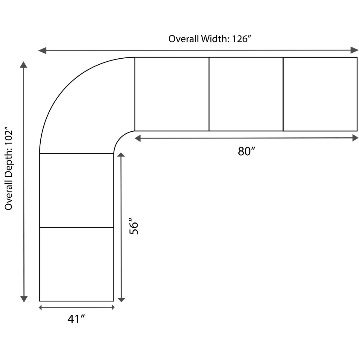 Picture of Trouper 4-Piece Sectional Sofa