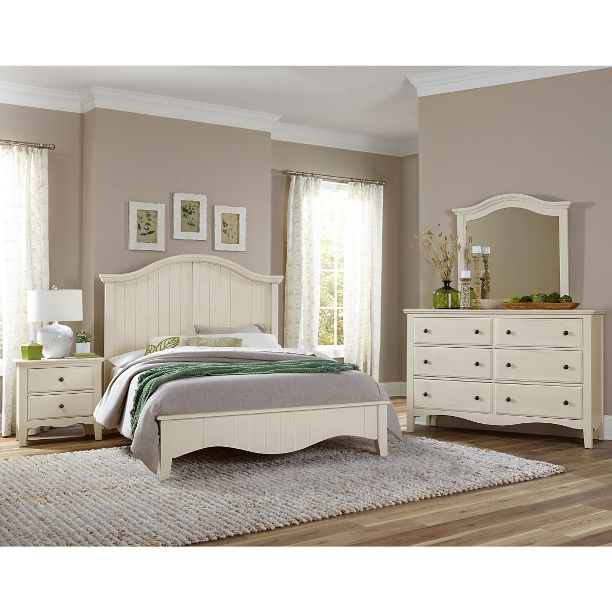 Picture of Casual Retreat White 3-Piece Bedroom Group